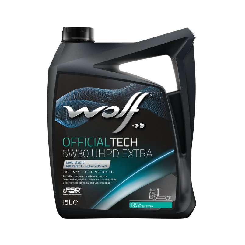 Олива моторна WOLF OFFICIALTECH 5W30 UHPD EXTRA 5л